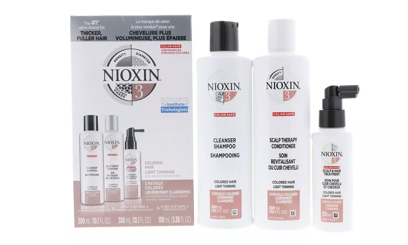 1- or 2- Pack Nioxin Shampoo, Conditioner and Scalp Treatment