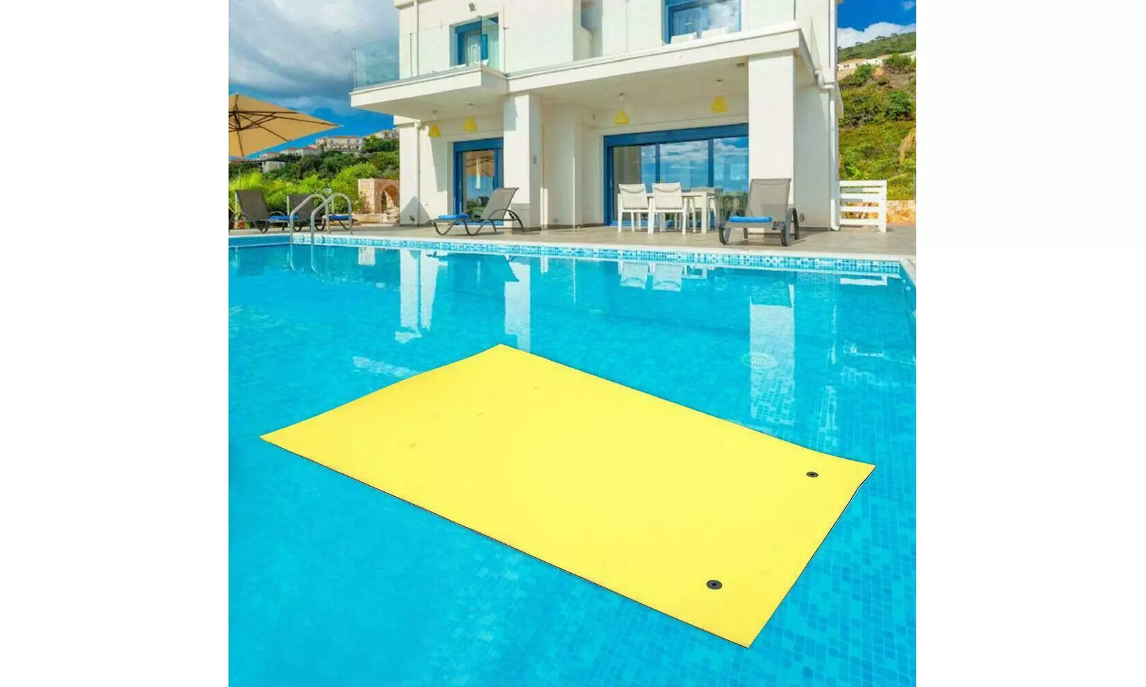 Floating Pad 9 x 6 Ft Water Floating Mat, 3 Layer - Primary Image