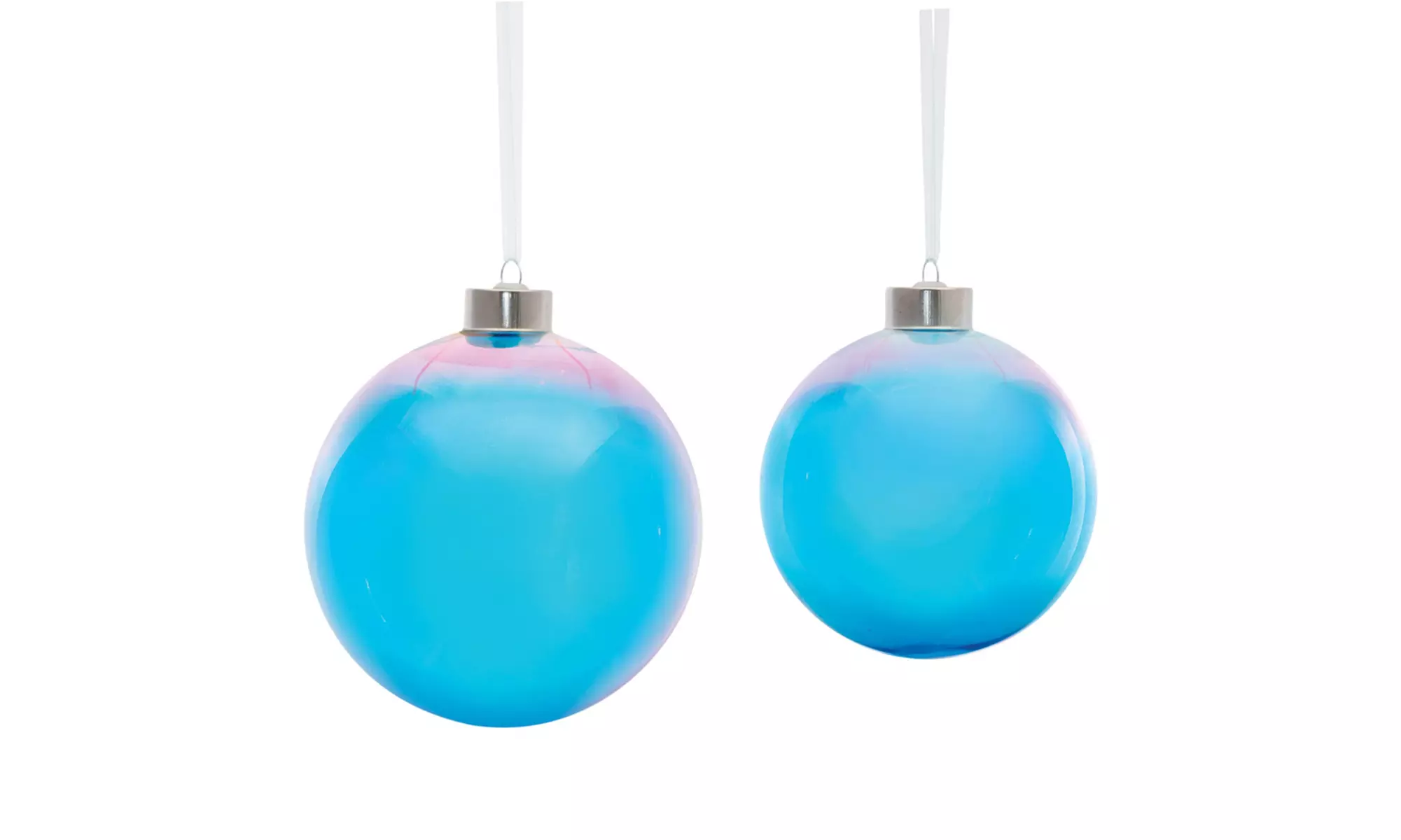 Ornament (Set of 8) 3.75"D, 4.5"D Glass - Primary Image