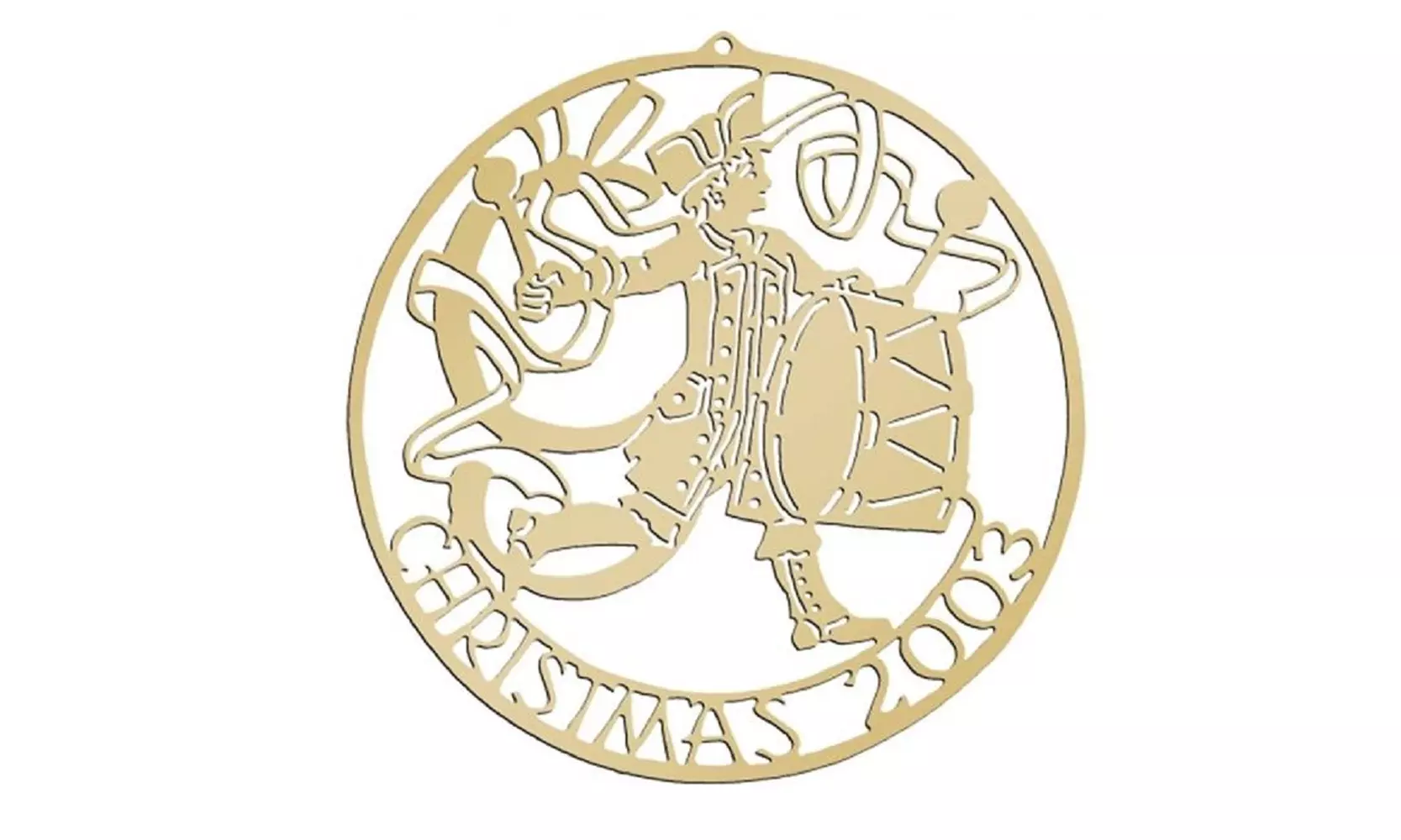 Biedermann & Sons D2003 9 Drummers Christmas Commemorative Ornament - Primary Image