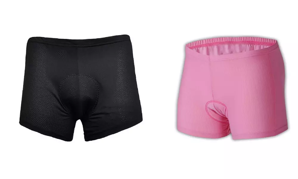 Men And Women Gel Padded Crotch Bike Shorts - Second Medium