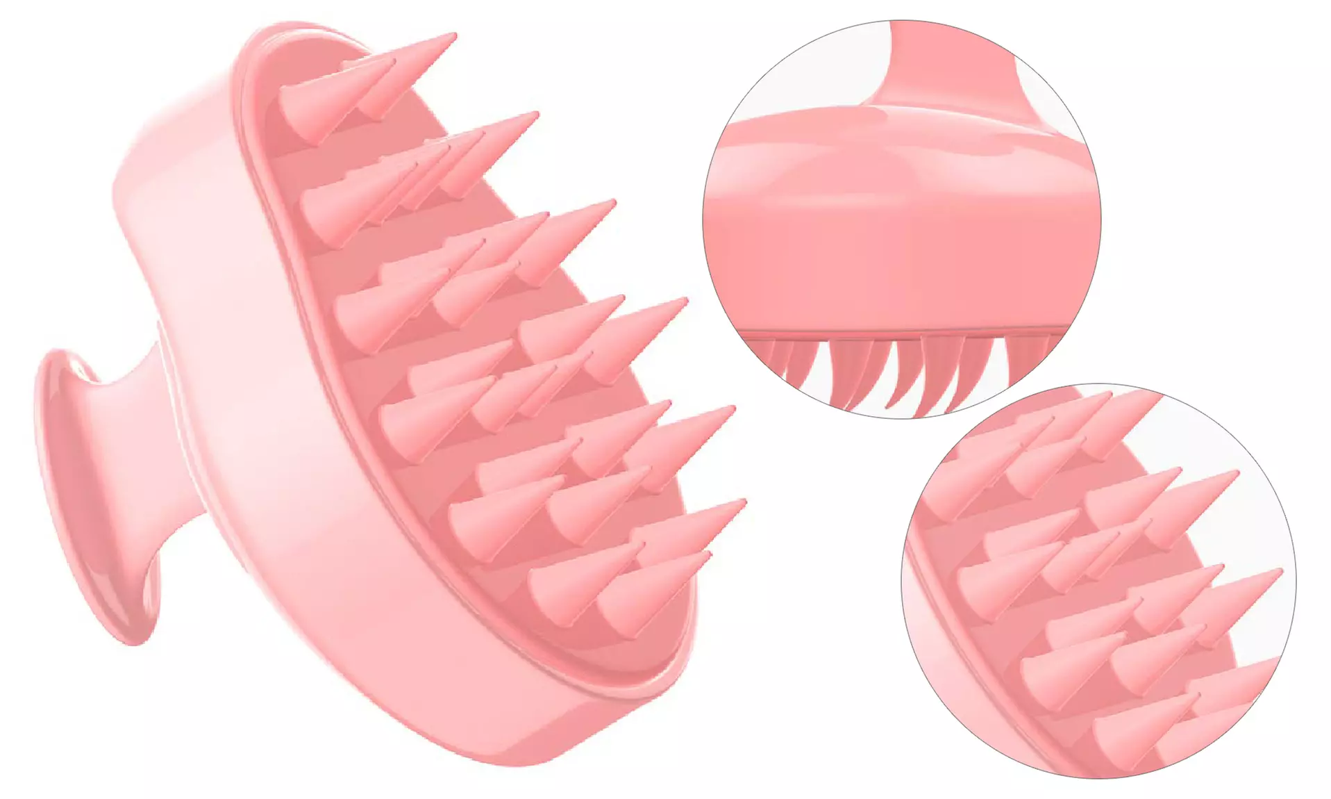 Rejuvenating and Soothing Silicone Hair and Scalp Massager Brush