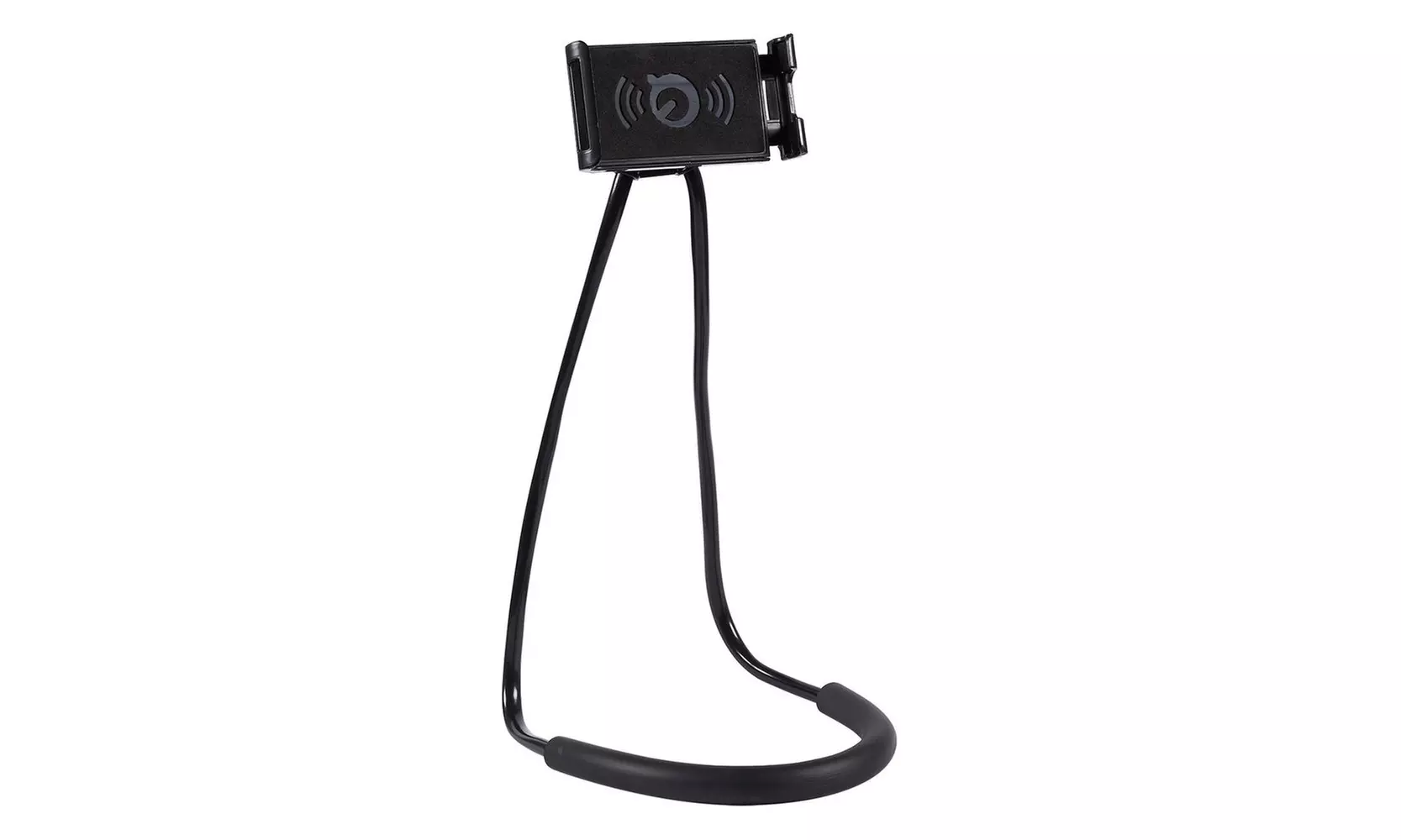 Flexible Lazy Neck Phone Holder for iPhone Smartphone Versatile Handsfree, Black - Primary Image