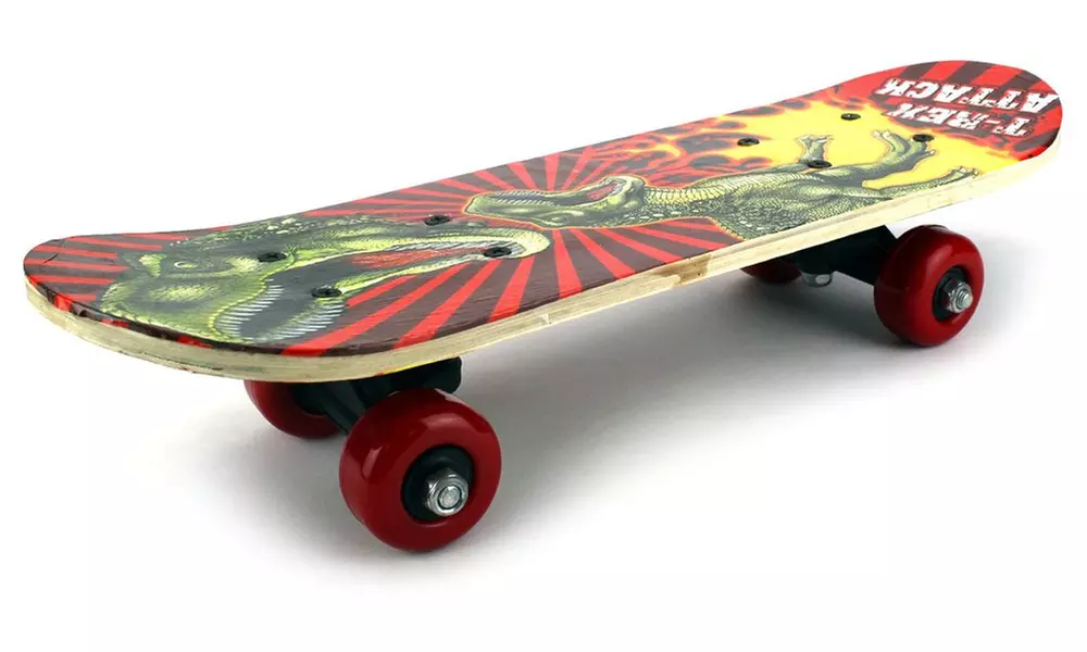 Mini Xtreme Cruiser Complete 17&quot; Wooden Skateboard (Patterns May Vary) - Primary Image