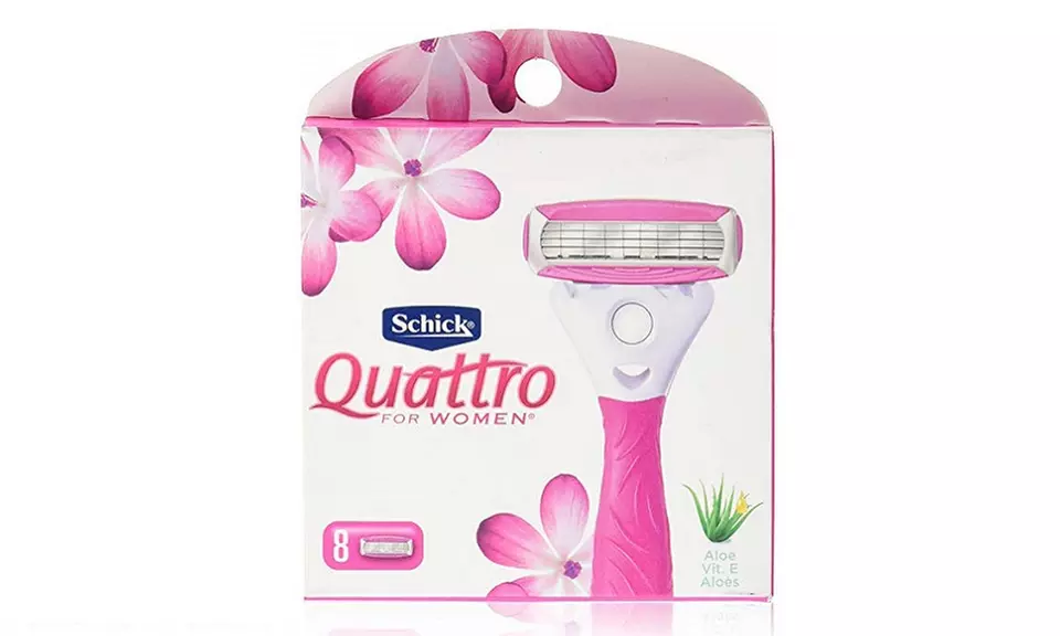 Schick Quattro for Women 4 Blade Razor Refills, Pack of 8  - Second Medium