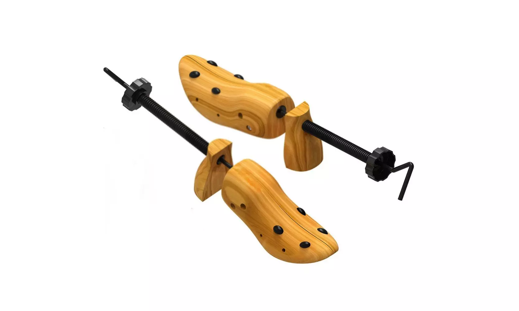 Universal Adjustable Wooden Shoe Stretchers - Primary Image