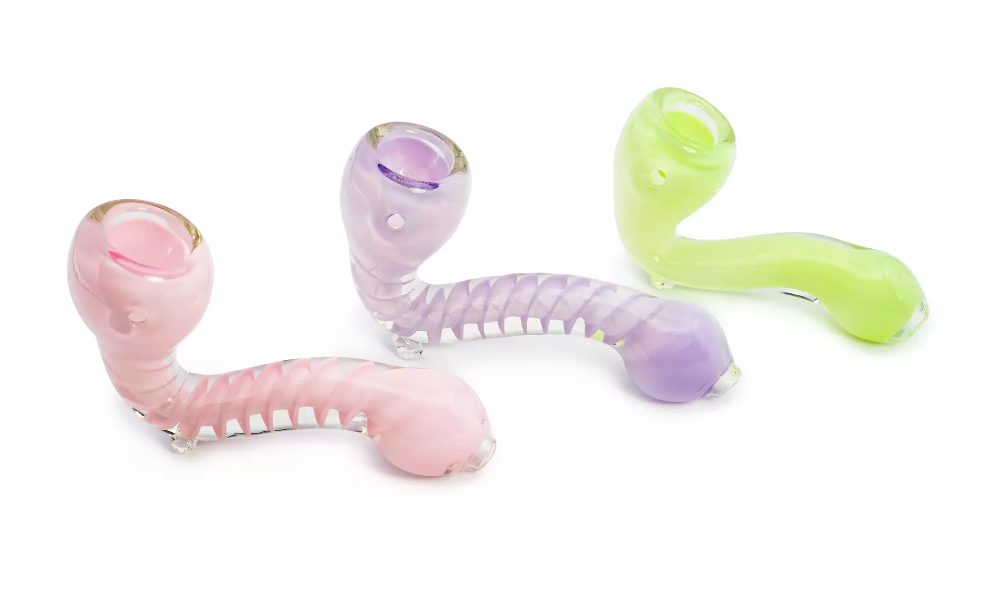 Mini Pastel Sherlock Glass Bubblers - 3 Colors - Primary Image