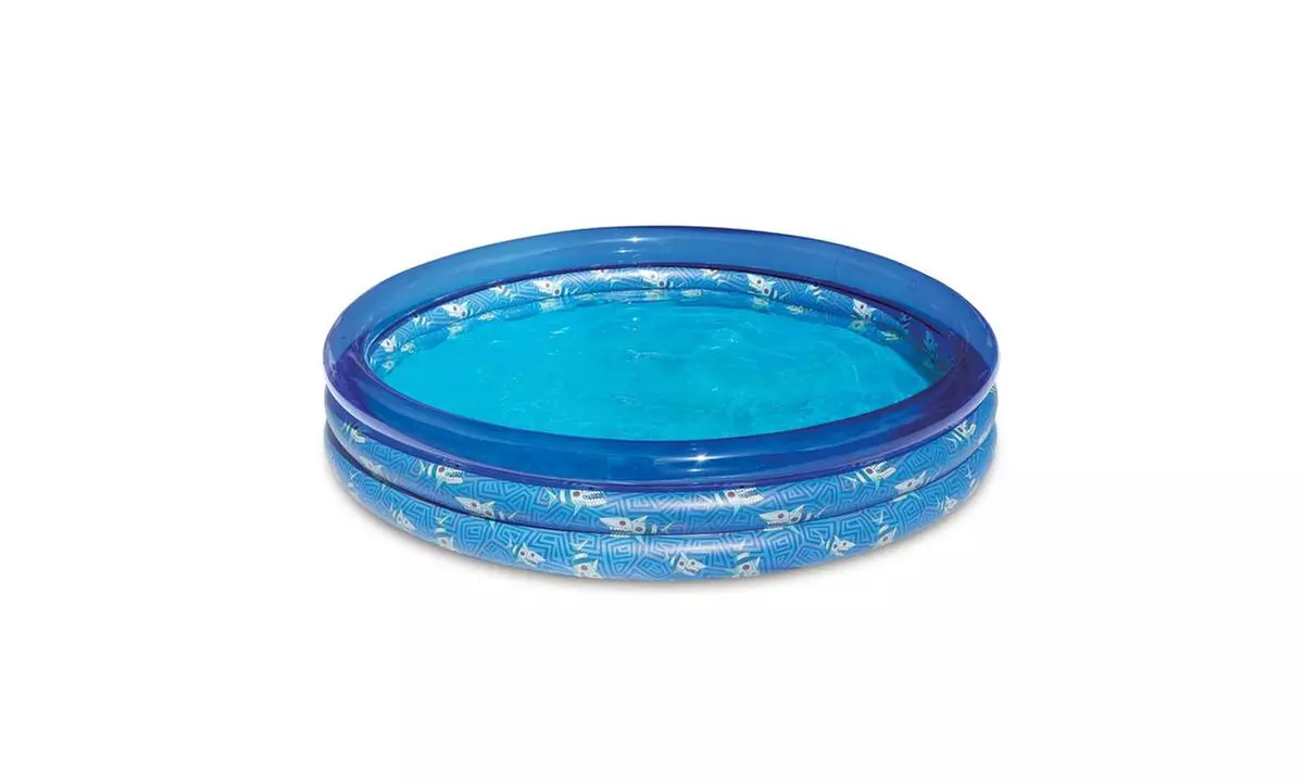 Play Day 3-Ring Inflatable Kids Swimming Pool - Primary Image