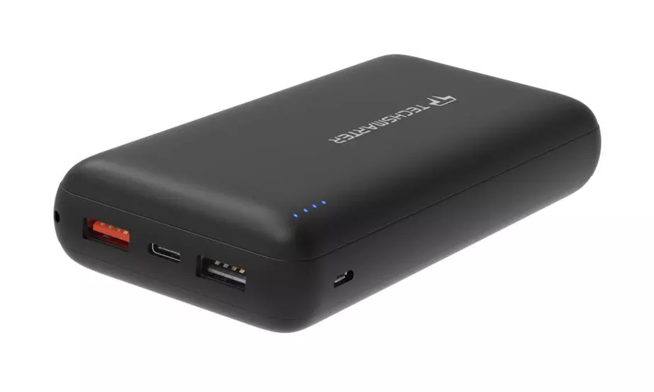 Techsmarter 20000mAh 18W USB-C PD Power Bank Portable Phone Charger - Primary Image