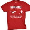 Image 8: Mens Running Motivation Raptor Chase T Shirt Funny Dinosaur Tee Nerdy Graphic