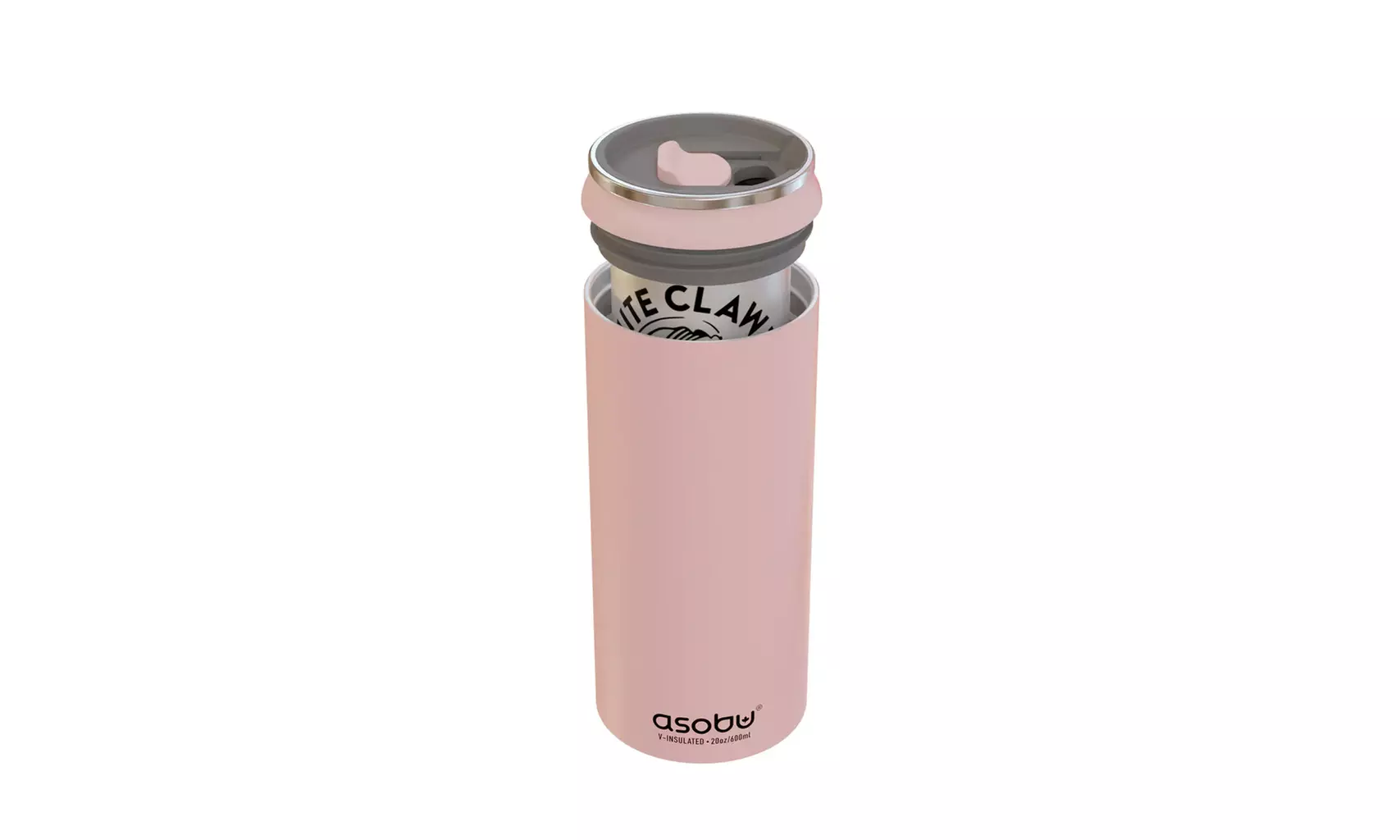Asobu 16oz Multi Can Cooler, Insulated Stainless Steel with Lid