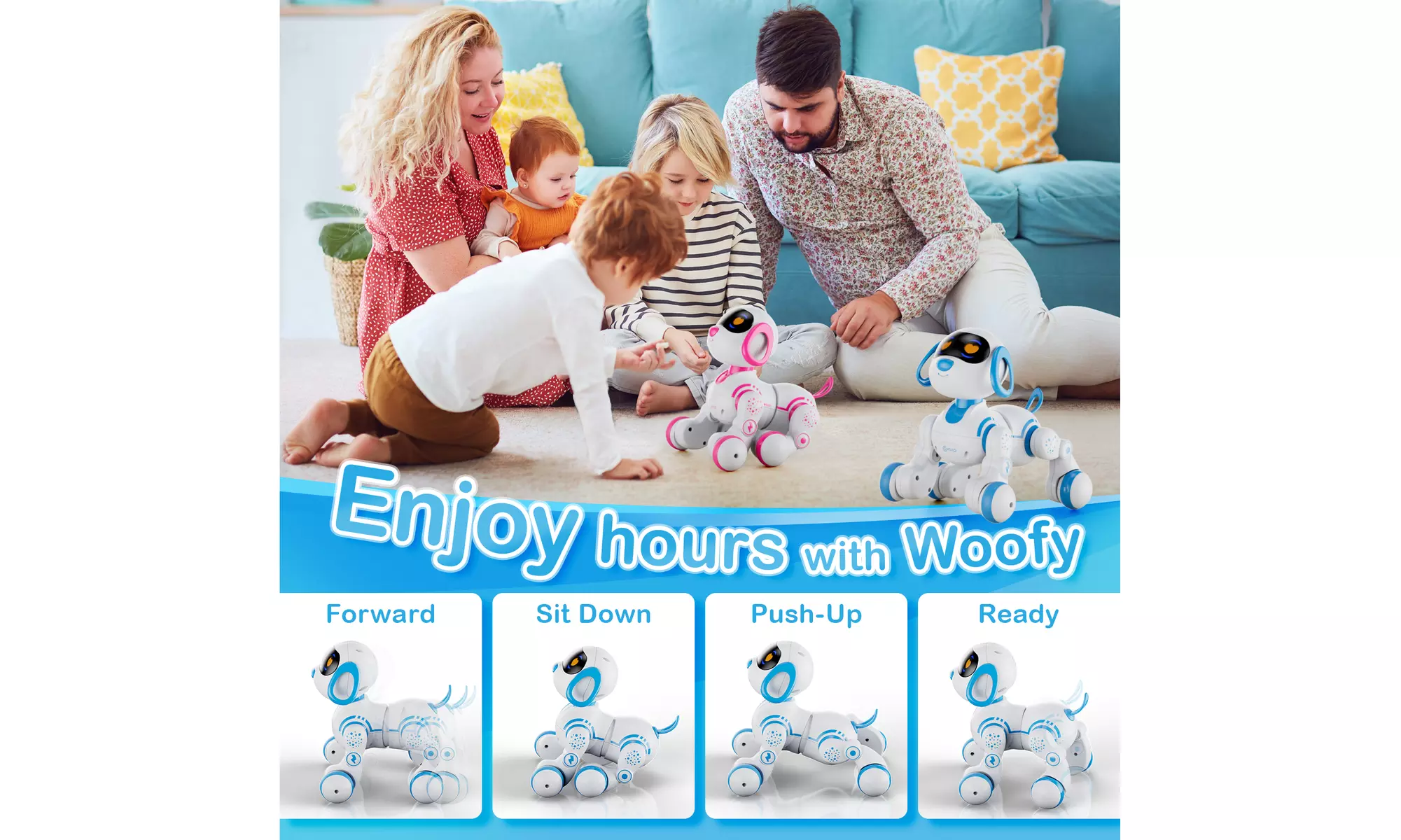 Contixo R3 Robot Dog, Walking Pet Robot Toy, App Controlled Robots for Kids