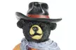 Exhart Cowboy Bear Garden Statue, 11 by 17 Inches - Second Medium