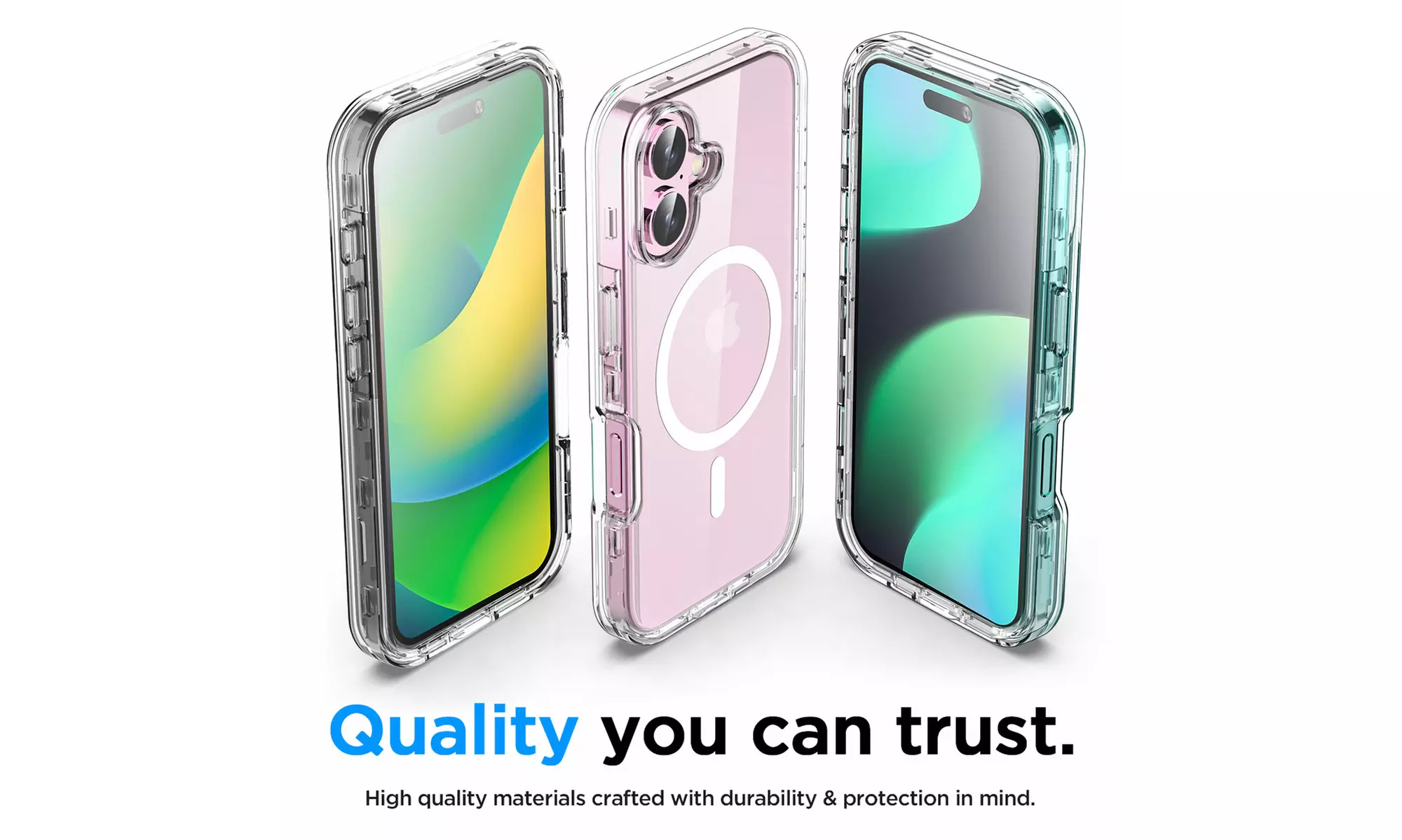 MagSafe Clear Case For iPhone 16 Pro Max 16 Heavy Duty Shockproof 3-Layer Cover