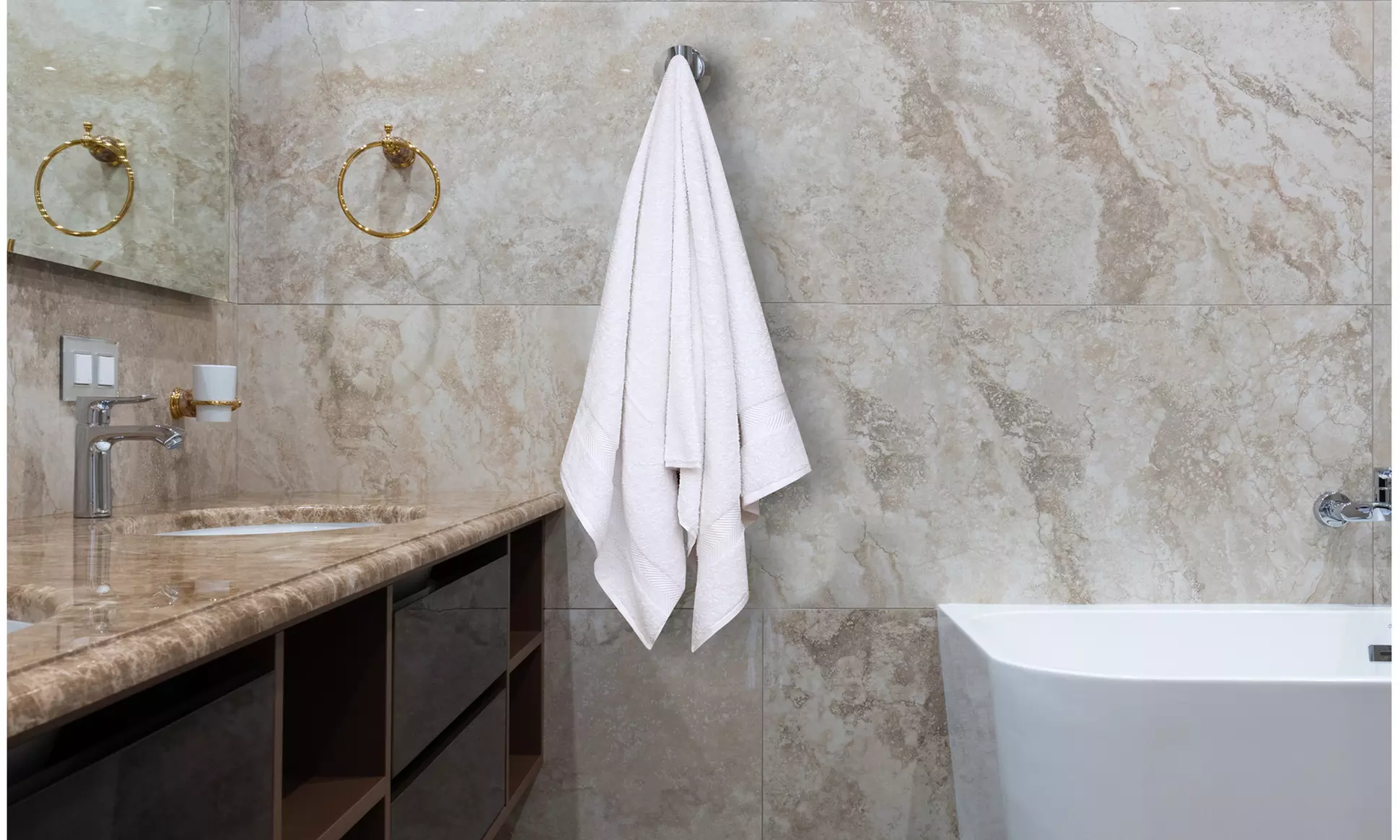 4 or 8-Pc Ruvanti Absorbent Soft Cotton Hand Face Shower Spa Bathroom Towel Set