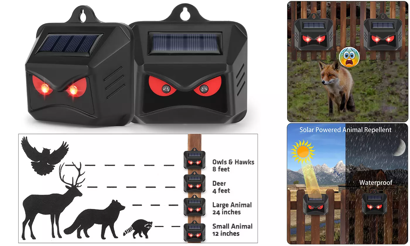 ItBelongs2U Solar Ultrasonic Animal Repeller Skunk