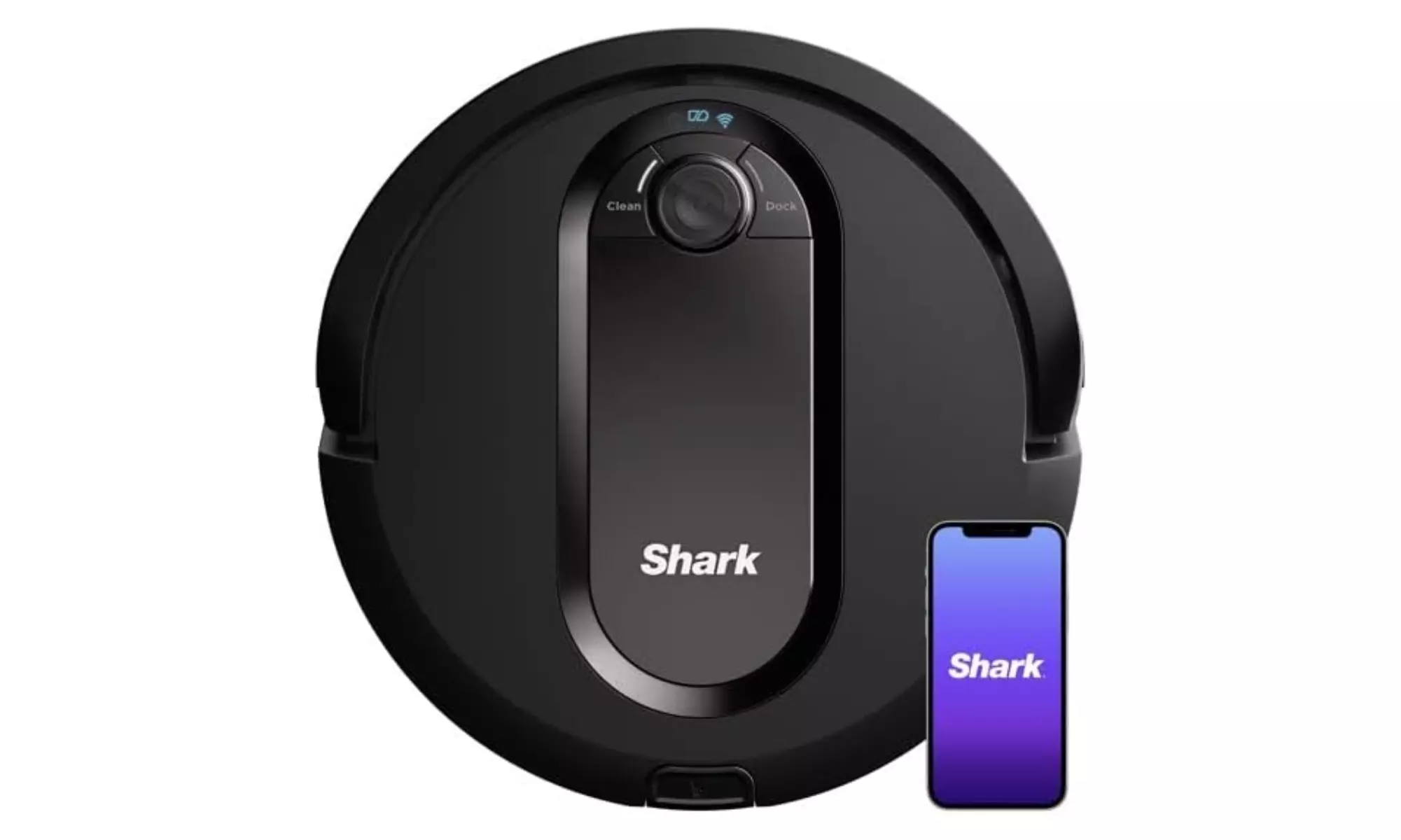 Shark RV990 EZ Robot Vacuum Row-by-Row Cleaning, Wi-Fi, Carpets (Black) Renewed - Primary Image