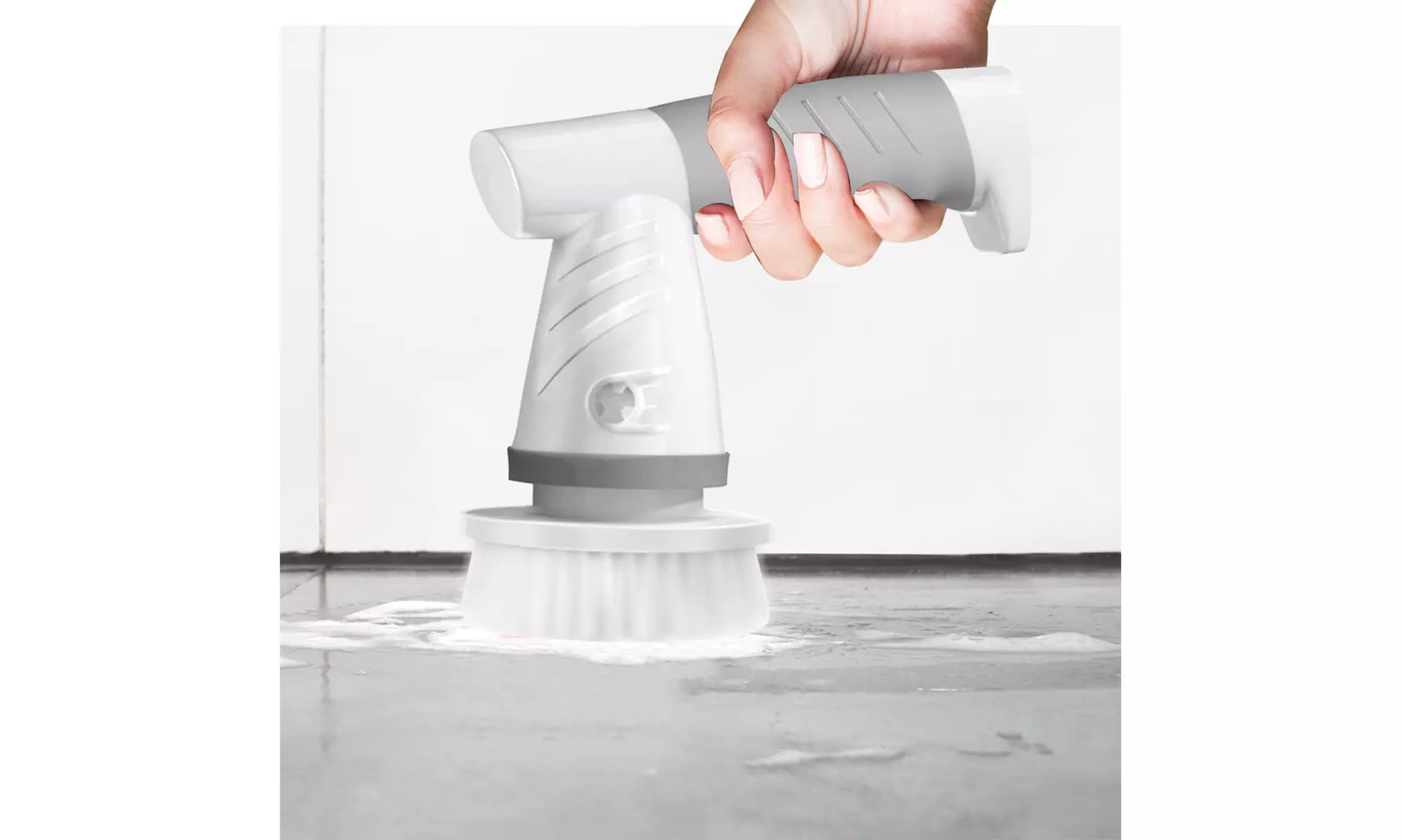 Zummy Handheld Electric Scrubber Bathtub Brush Kitchen Bathroom Toilet Tub 