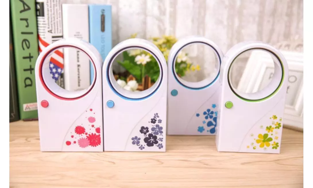 Mini Portable Bladeless USB Desktop Handheld Air Conditioner Cooler Cooling Fan - Primary Image