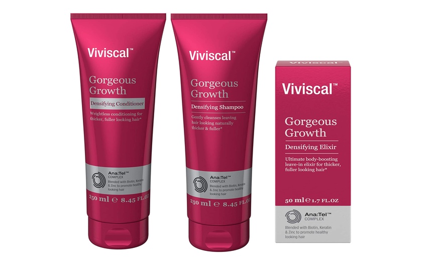 Viviscal Gorgeous Growth Densifying Shampoo Conditioner 8 45 Oz And Elixir 1 7 Oz Groupon