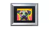 Dean Russo 'Drip Love' Matted Silver Framed Art