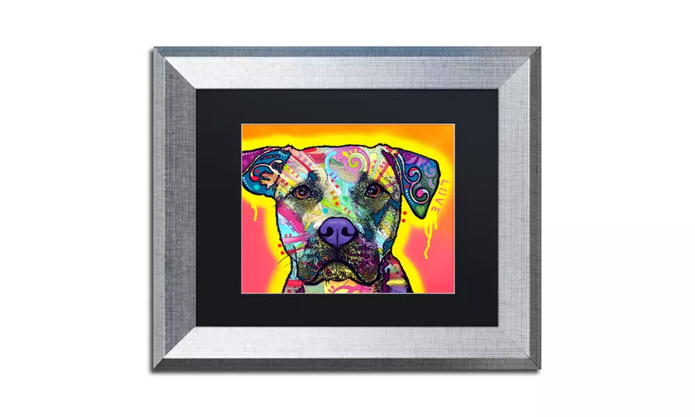 Dean Russo 'Drip Love' Matted Silver Framed Art - Primary Image