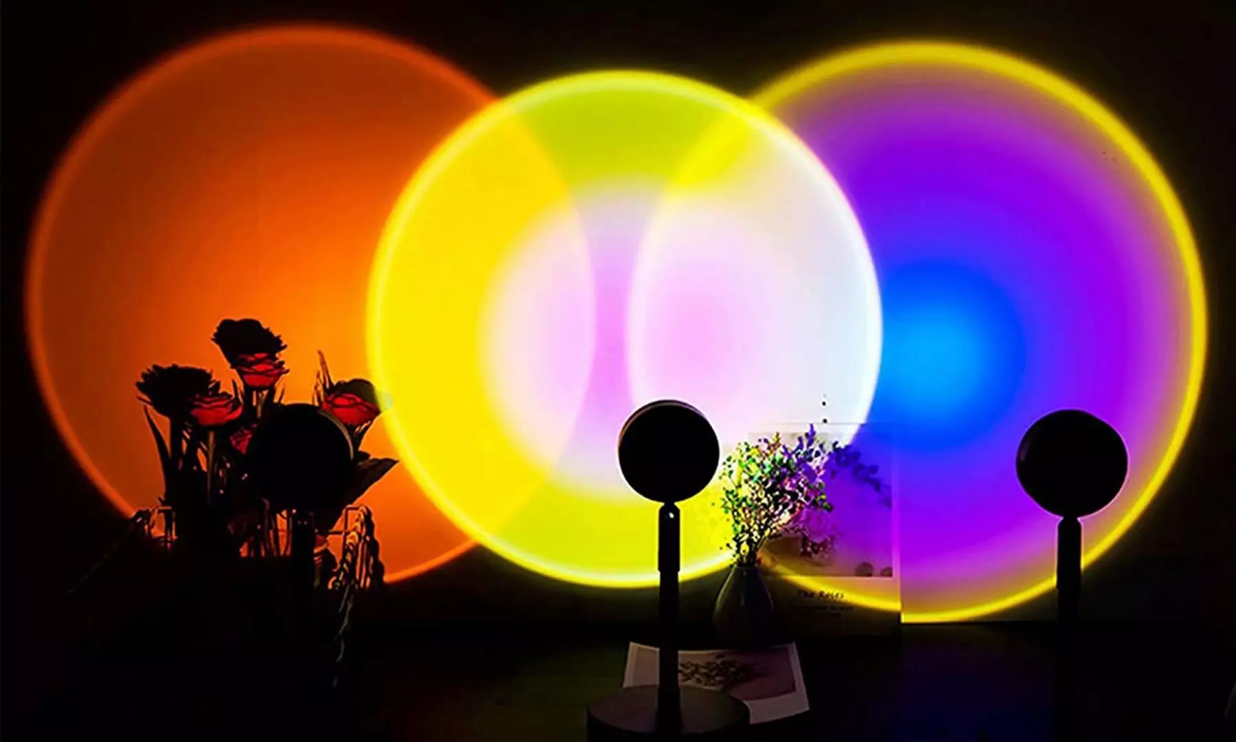 Sunset Rainbow Floor Standing Projection LED Lamp Night Light - Primary Image