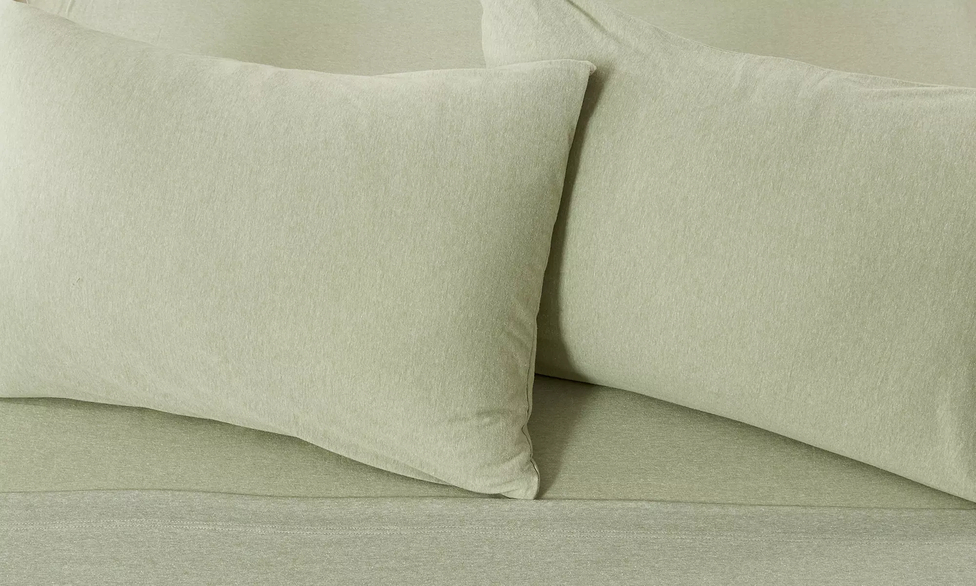Ultra-Soft Cotton Heathered Melange Jersey Knit Sheet Set