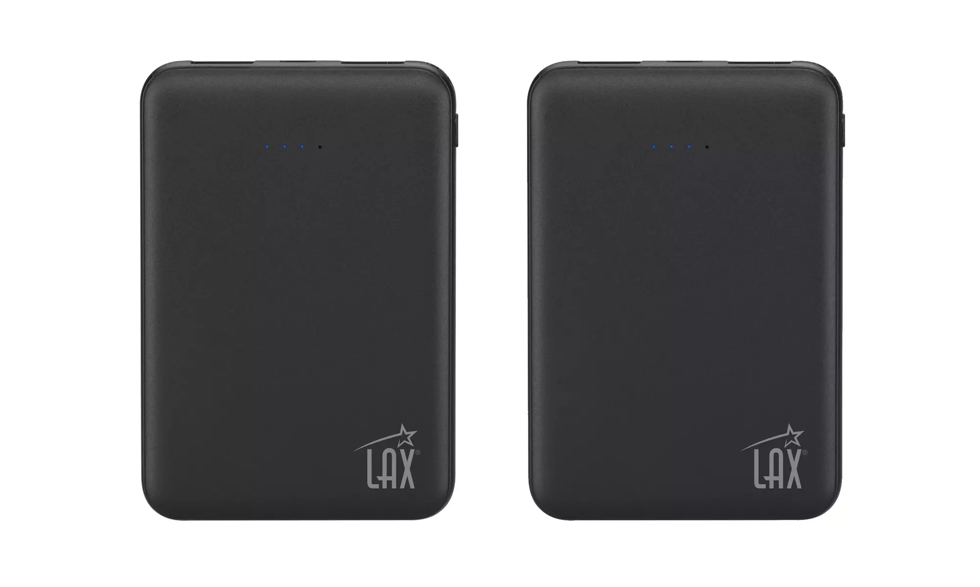 Rubberized Power Bank 6,000 or 12,000mAh LED Dual-USB