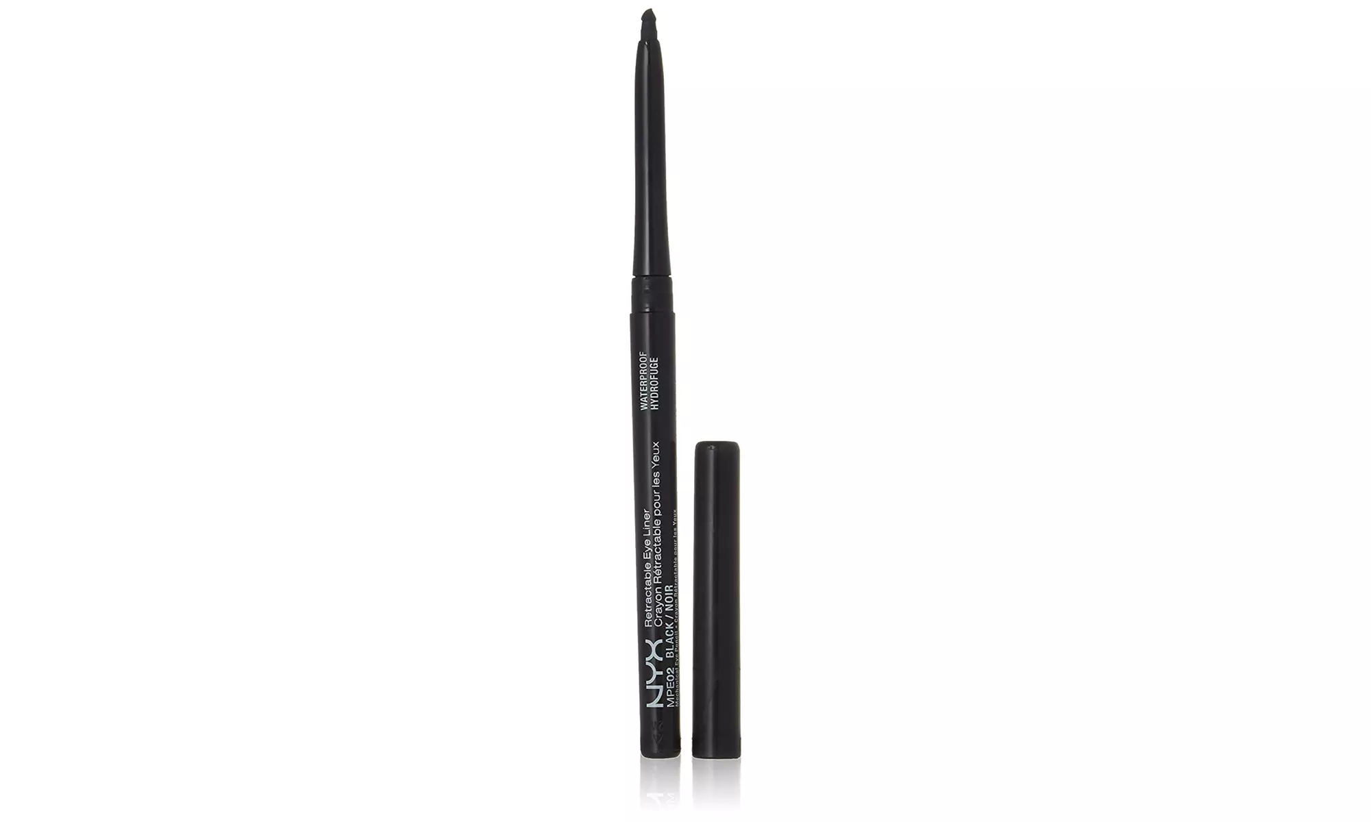Nyx Waterproof Retractable Eyeliner Color Mpe02 Black 0.04 Pounds - Primary Image