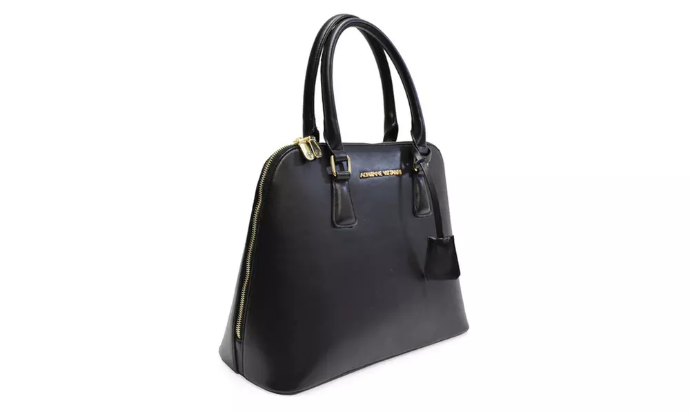 Adrienne Vittadini Classic Smooth Dome Satchel - Primary Image