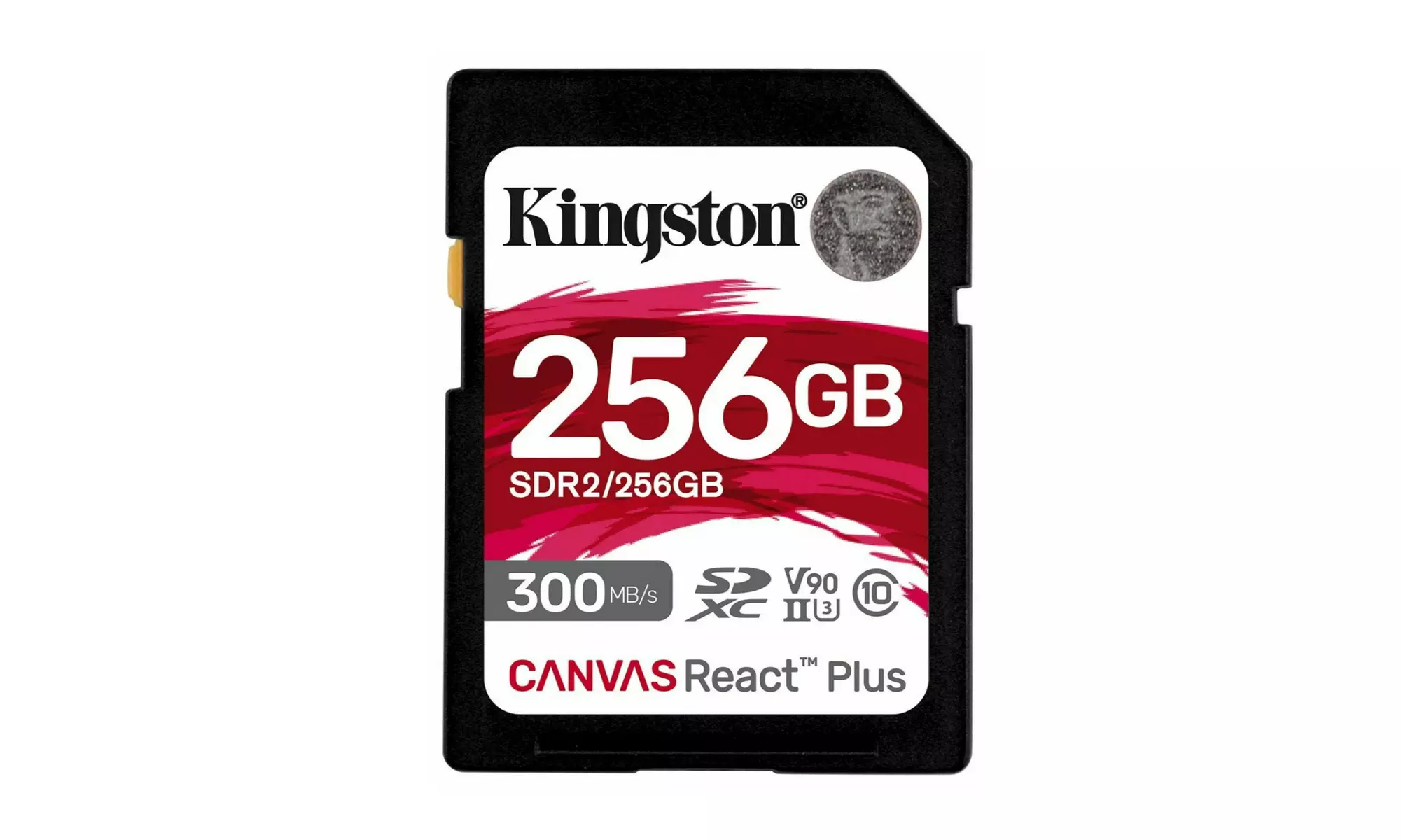 Kingston Canvas React Plus 256GB U3 V90 SDXC UHS-II SD Card - Primary Image