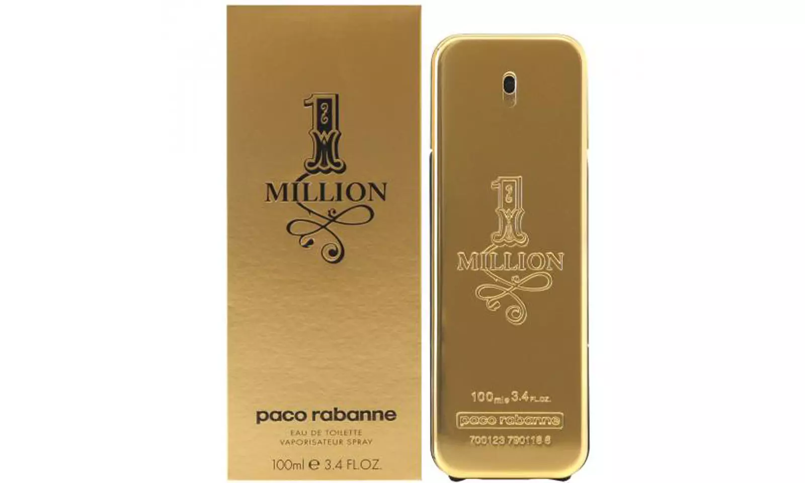 1 Million By Paco Rabanne Rabanne 3.4oz/100ml EDT Spray For Men Brand New in Box