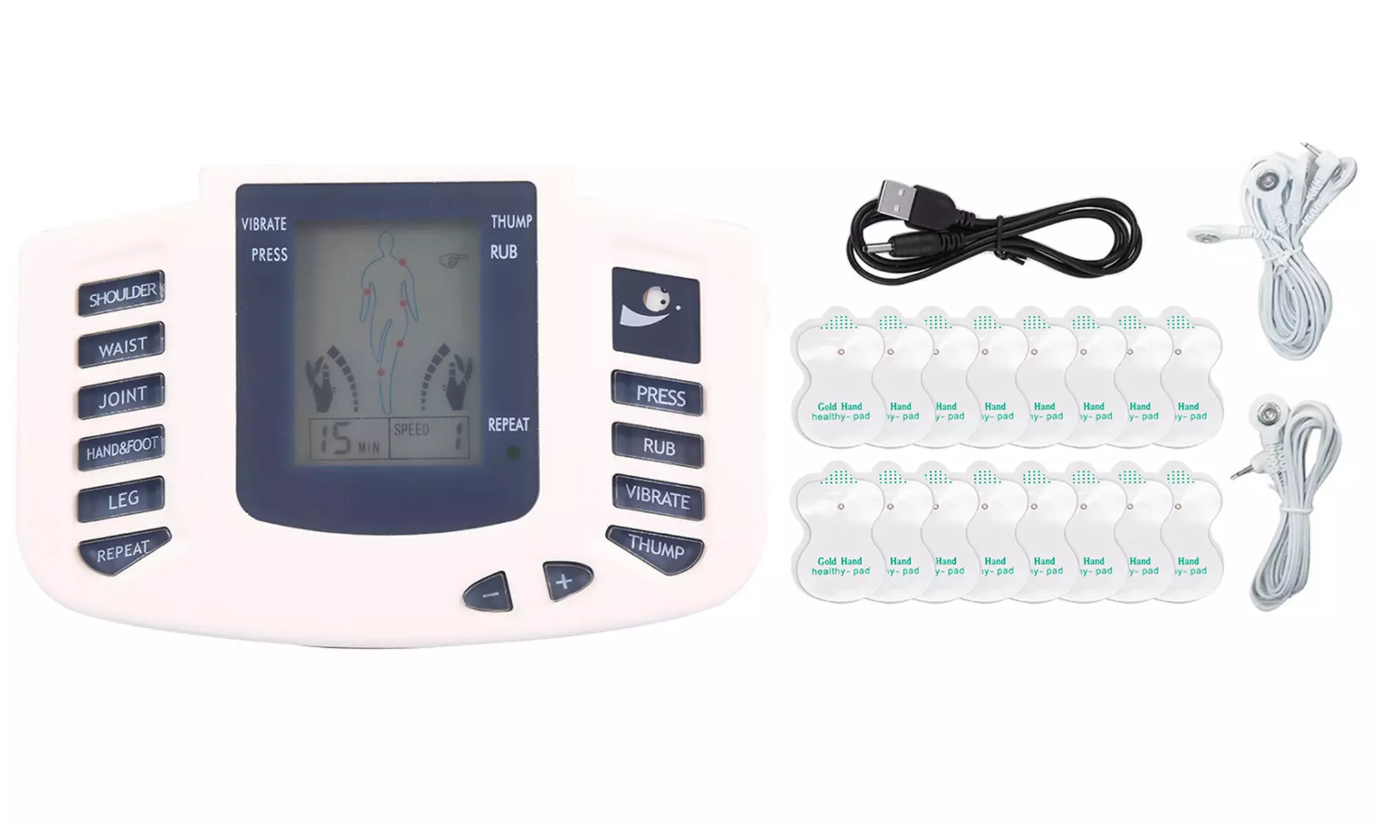 Electrical Stimulation Tens Unit Tens Massager Muscle Therapy Pain Relief - Primary Image