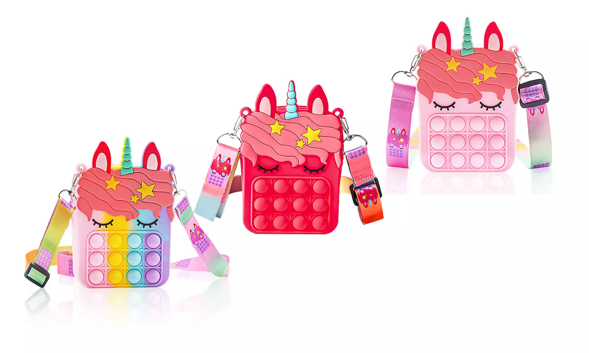 Girls Pop It Purse Small Accessories Crossbody Push Bubble Mini Bag for Kids  - Primary Image