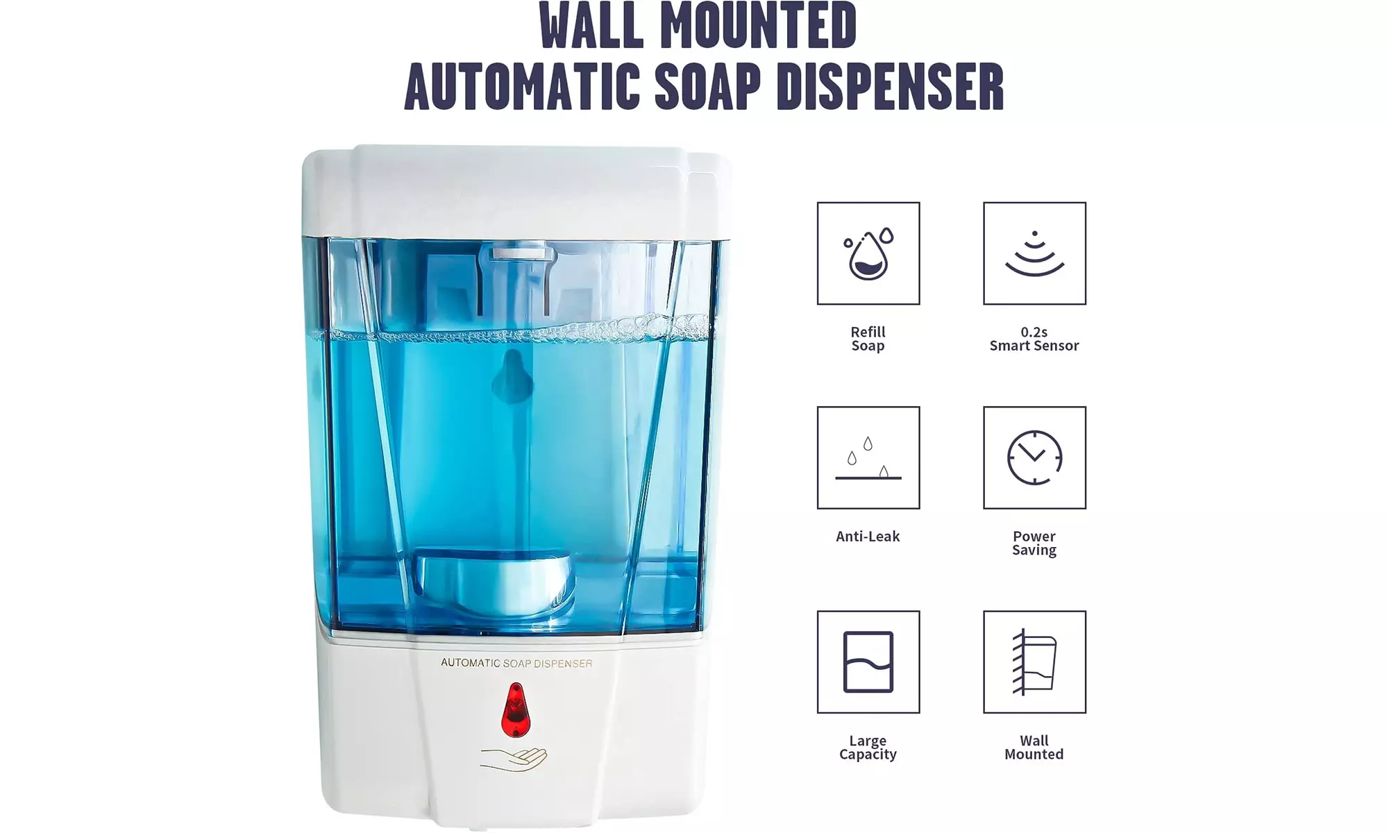 Touch-Free Automatic Soap & Hand Sanitizer Dispenser - Second Medium