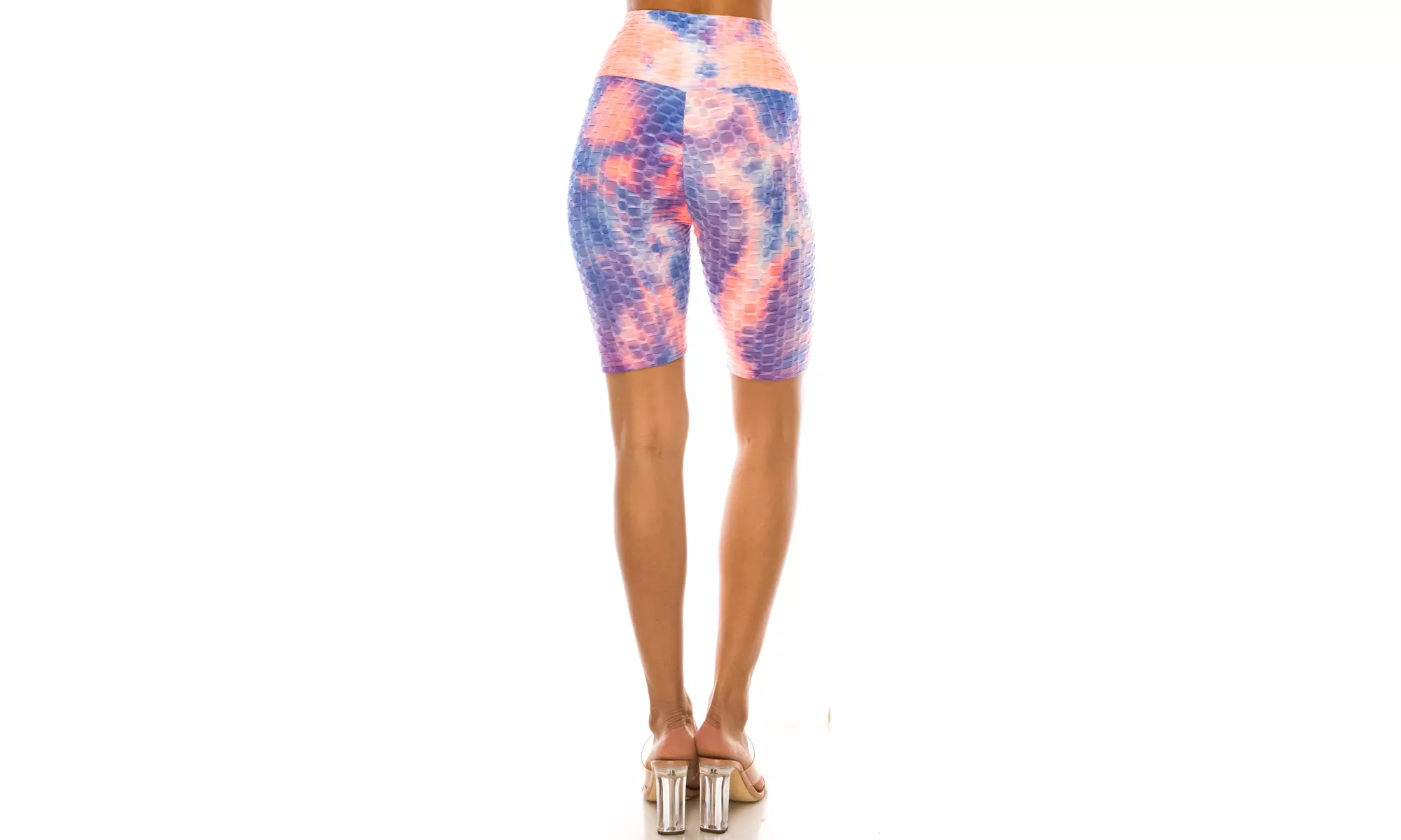 Women's Tiedye, Honeycomb athletic Biker Shorts