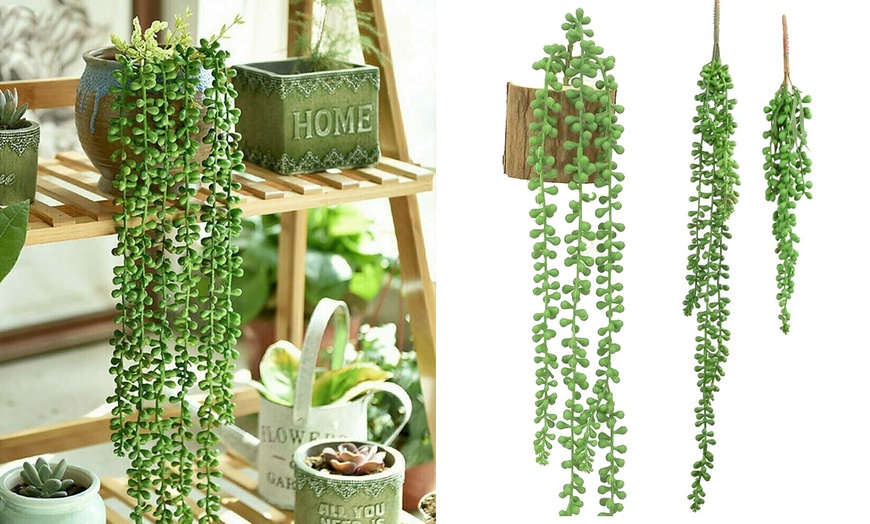 Up To 82% Off on 2 Pack Artificial Hanging Pla... | Groupon Goods