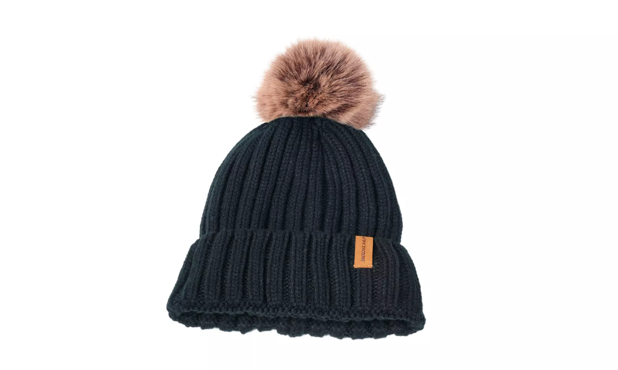 Winter Beanie Hat for Women Faux Fur Pom Pom Hats Womens Warm Cap