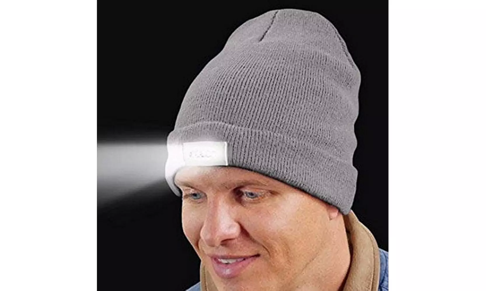 Ultra Bright 5 LED Hands Free Unisex Lighted Beanie Cap - Second Medium