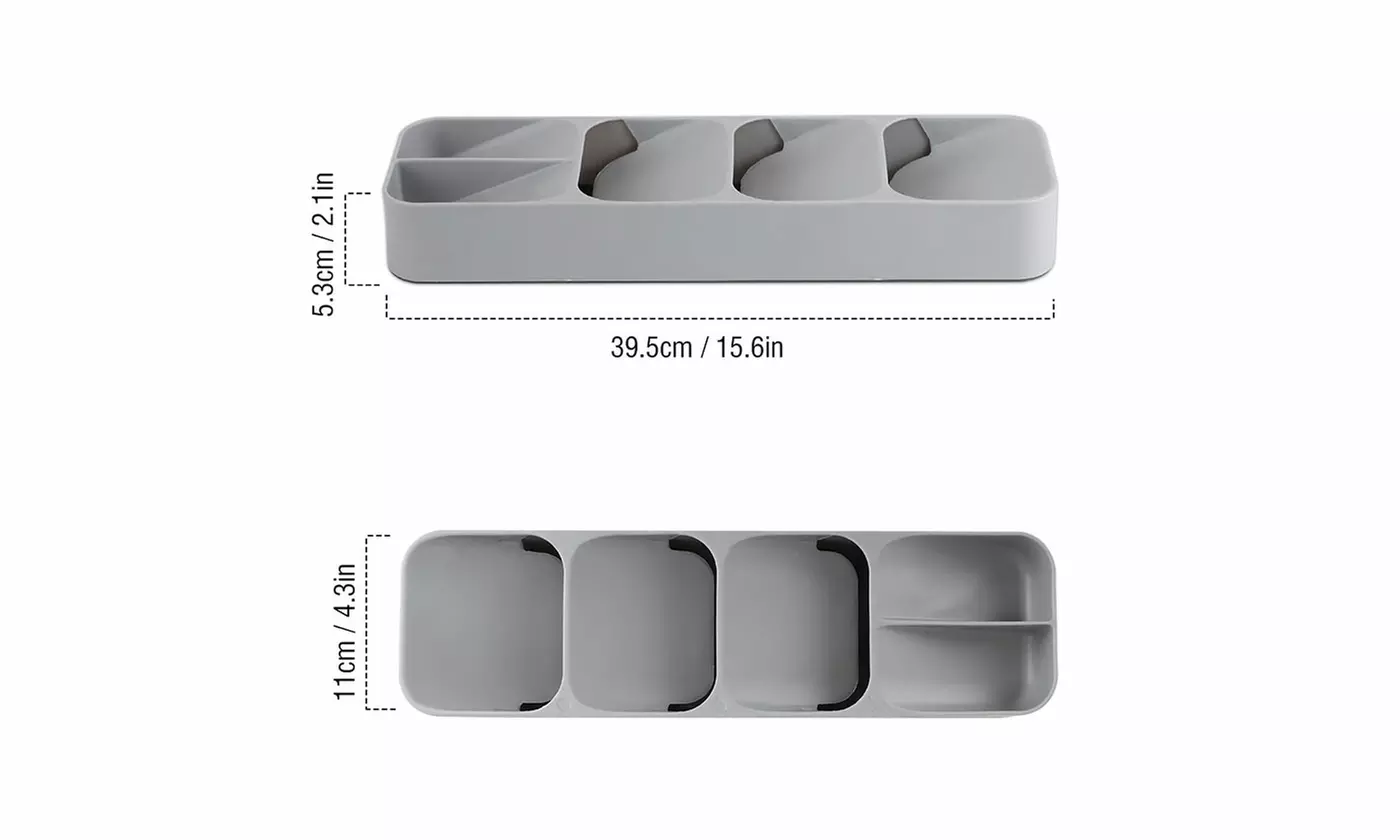 Kitchen Drawer Silverware Organizer Utensil Holder for Spoons, Forks, Knives