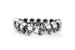 Men's Stainless Steel Grinning Skull Link Bracelet - Image 2