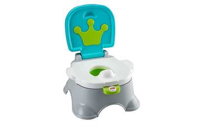 image for Fisher-Price Stepstool Potty, Royal, Blue/White 