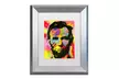 Dean Russo 'Abraham Lincoln III' Matted Silver Framed Art - Second Medium