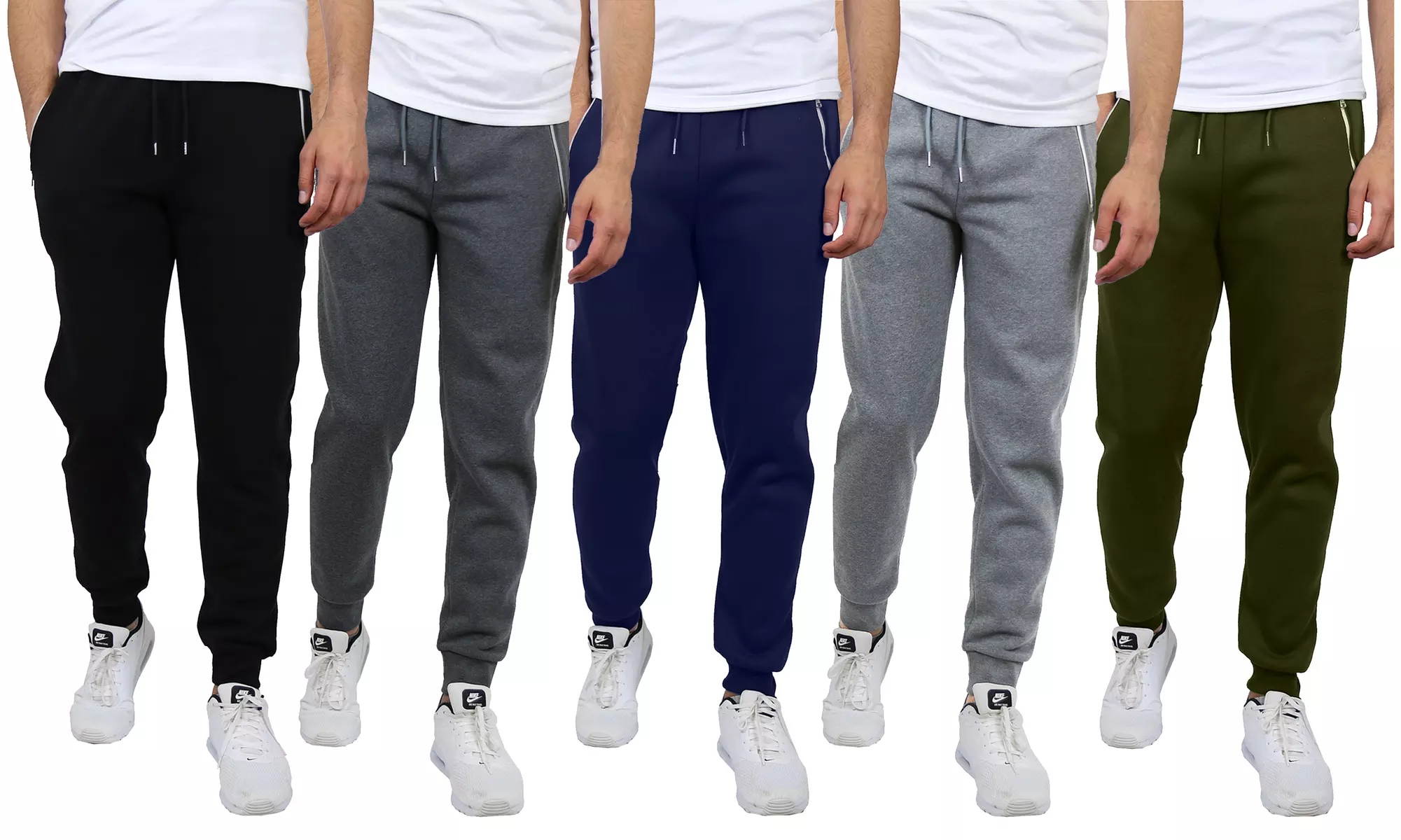 Men's Fleece-Lined & French Terry Jogger Sweatpants (Sizes, S to 5XL)
