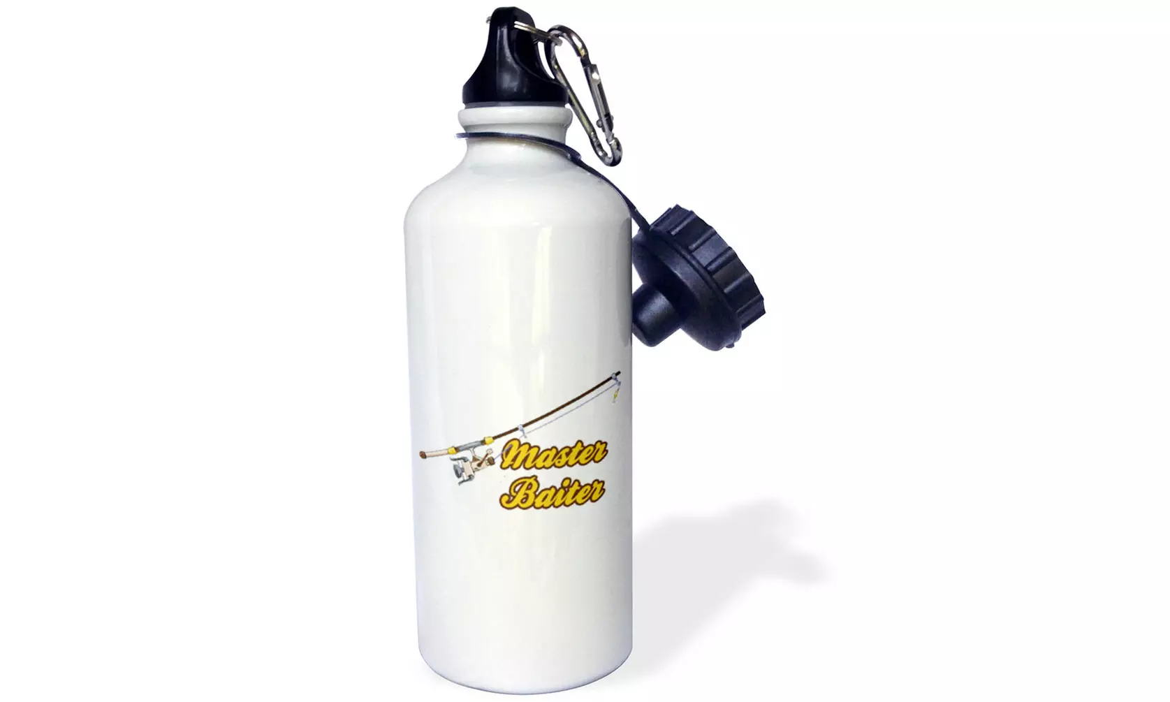  Water Bottle Master Baiter Fishing Pole Funny Fishing Humor Sports Design  - Primary Image