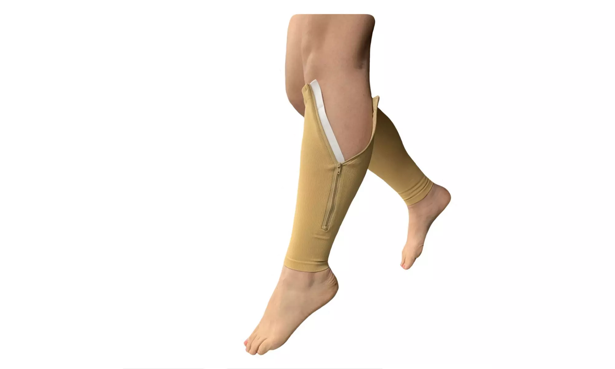 Presadee Calf Sleeve With Zipper 15-20 mmHg Compression Leg Circulation Support - Primary Image