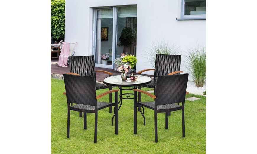 Up To 46% Off On Costway Set Of 4 Outdoor Pati... | Groupon Goods