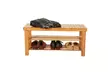 Bamboo  Shoe Rack Bench Shoe Organizer - Second Medium