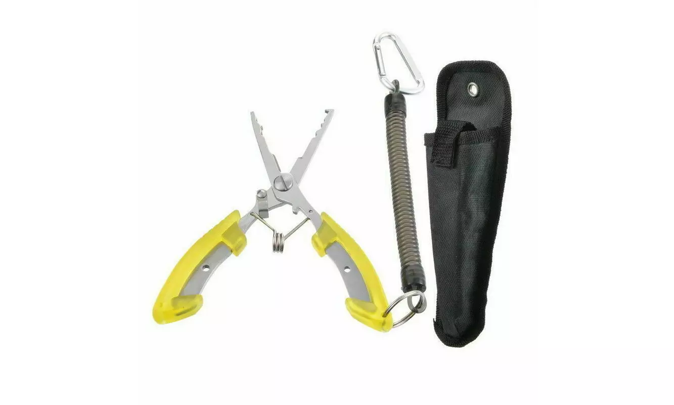 Stainless Steel Multi Function Fishing Angling Pliers Curved Nose Easy Tool - Second Medium